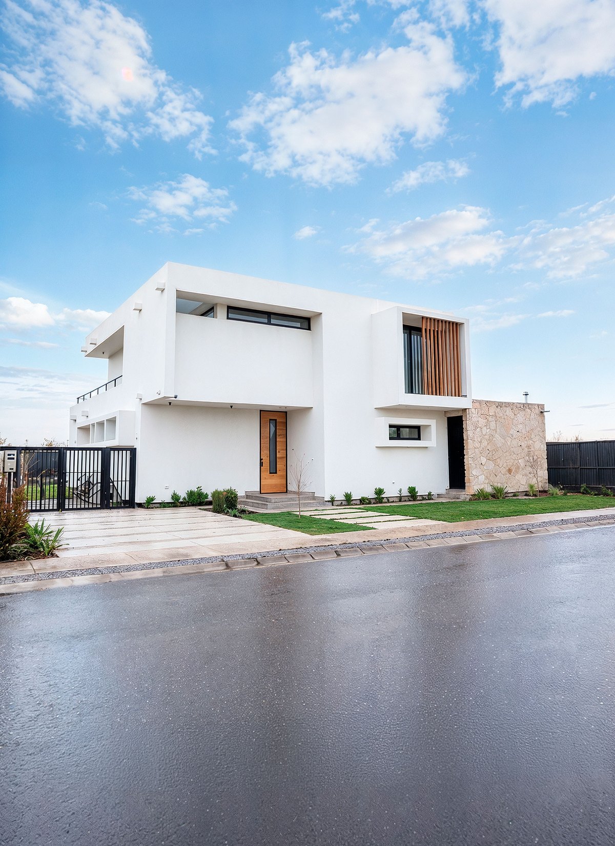 Fachada del modelo Mediterránea 310 m²